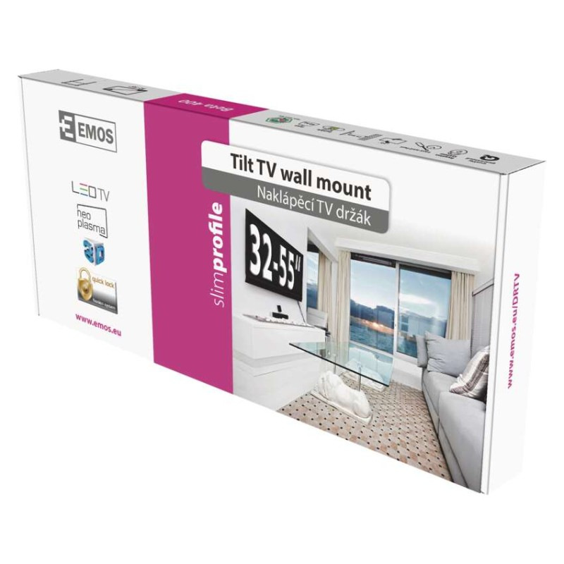 Naklápací držiak LED TV 29–65" (74–165 cm) 1