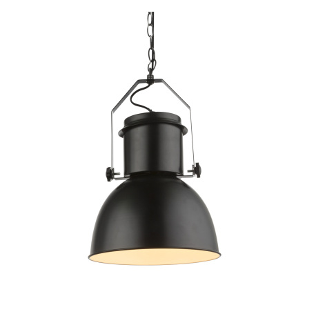 Závesné svietidlo, kov čierny, čierny textilný kábel, Ø 270, V: 1200, bez žiarovky 1xE27, max. 40W 2 7