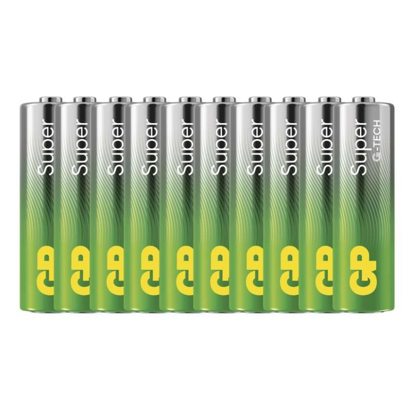 Alkalická batéria GP Super LR6 (AA), 10 ks