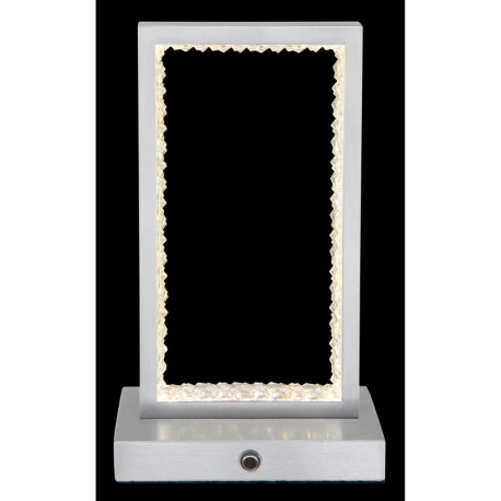 Nabíjateľná stolová lampa, hliník, akryl, čierny PVC kábel, dotykové zapnutie/vypnutie, plynulý doty 5