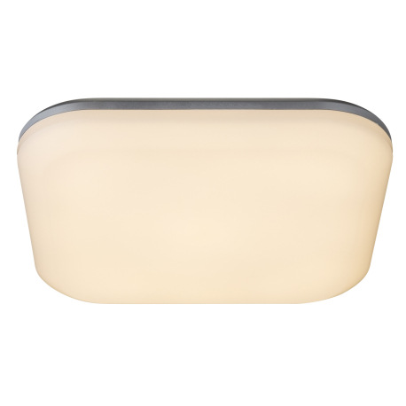 Vonkajšie svietidlo, plast strieborný, plast biely, IP54, DxŠxV:330x330x68, vrátane 1xLED 24W 230V, 1