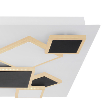 Stropné svietidlo, kov biely, kov čierny, akryl, opál biely, pamäťová funkcia, nočné svetlo, stmieva 15