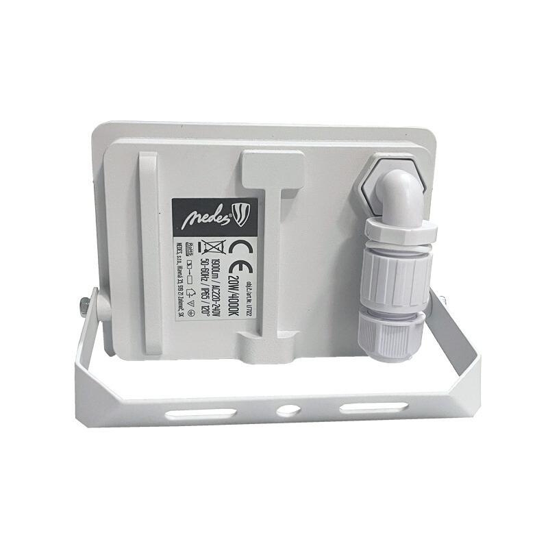 Vonkajší biely LED reflektor 20W / 4000K - LF7122 8