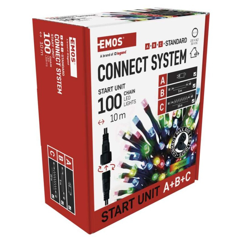 Základná sada pre spojovacie reťaze Standard, 10 m, vonkajšia, multicolor, časovač 13