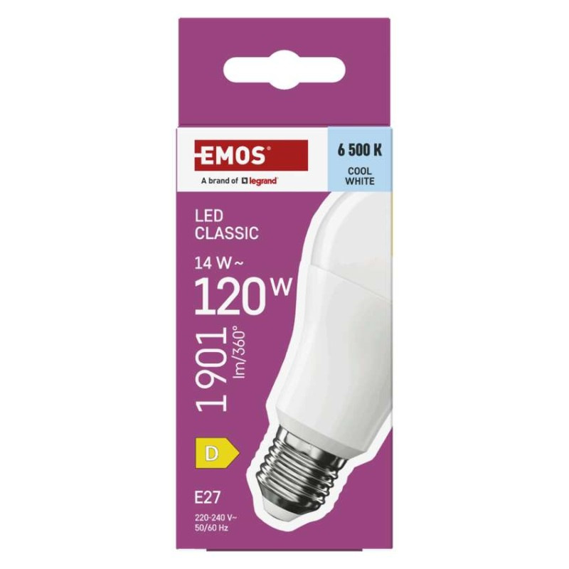 LED žiarovka Classic A60 / E27 / 14 W (120 W) / 1901 lm / Studená biela 7