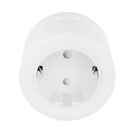 SMART zásuvka/adaptér, plast biely, kompatibilné s Google Assistant a Alexa, vypínač, Ø60 V:65, Typ 11