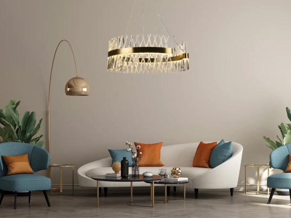 LED krištáľový luster + diaľkový ovládač 175W - J6305/C 10