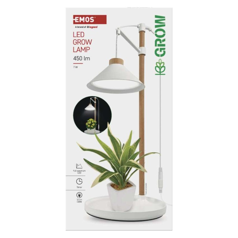 LED GROW pestovateľská lampa 7 W, časovač, biela 13