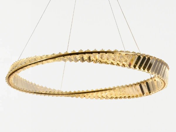 LED krištáľový luster + diaľkový ovládač 50W - J6350/GCH 9