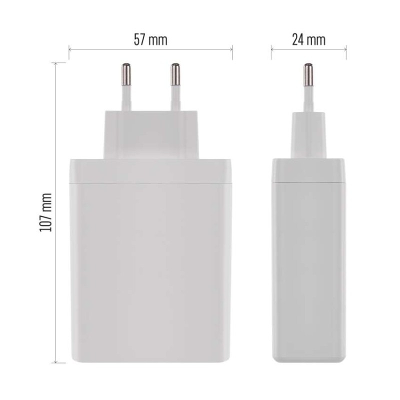 Univerzálny USB adaptér GaN do siete PD 120 W max. 13