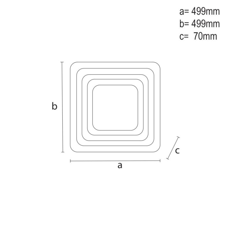 LED stropné svietidlo + diaľkový ovládač 95W - J1304/W 7