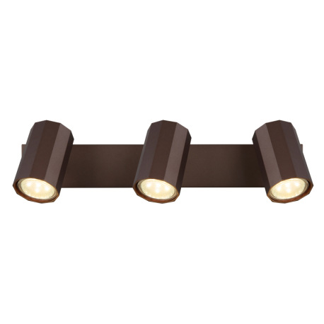 Stropné svietidlo, kov bronzový matný, hliník bronzový matný, DxŠxV: 390x60x145mm, bez žiaroviek 3x 4