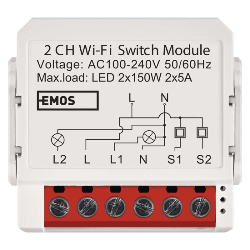 GoSmart spínací modul IP-2202SW, WiFi, 2-kanálový 1