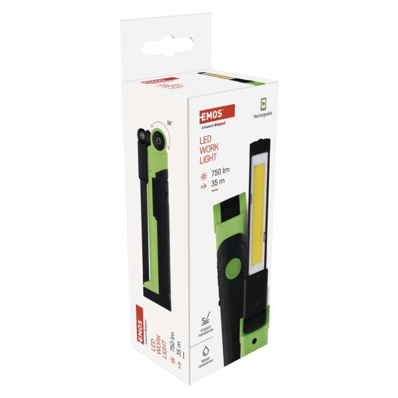 Nabíjacia baterka COB LED P4540, 750 lm, 2000 mAh 8