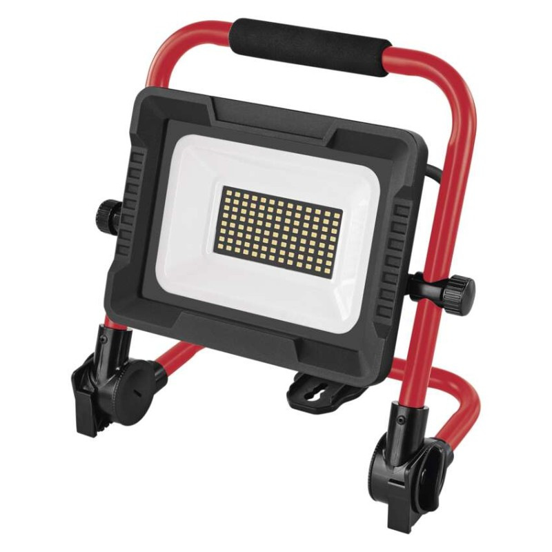 LED reflektor ELION 50W, červeno-čierny, IP65, 8000 lm, neutrálna biela 1