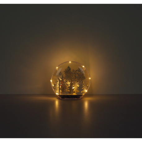 Dekoratívne svietidlo, plast číry, drevo biele, drevo striebornej farby, posuvný vypínač, DxŠxV: 260 19