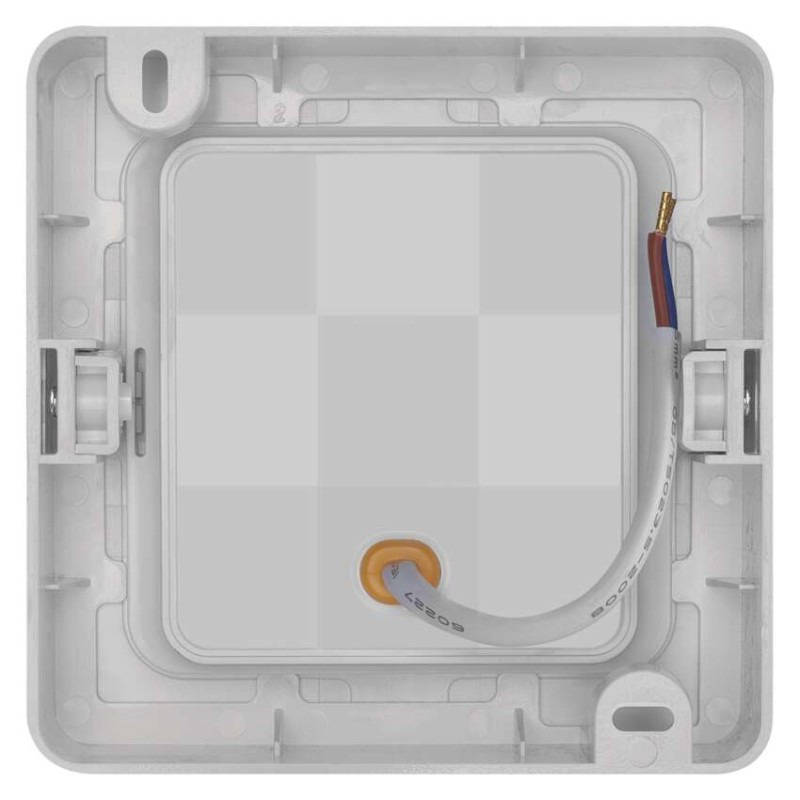 LED svietidlo 2v1 RUBIC, štvorcové, biele, 9W, neutrálna biela 4
