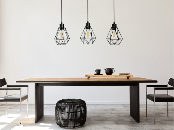 Závesné kovové svietidlo 3 x E27 - ME0012-3 3