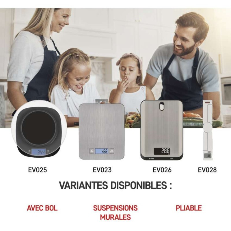Digitálna kuchynská váha EV023, strieborná 14