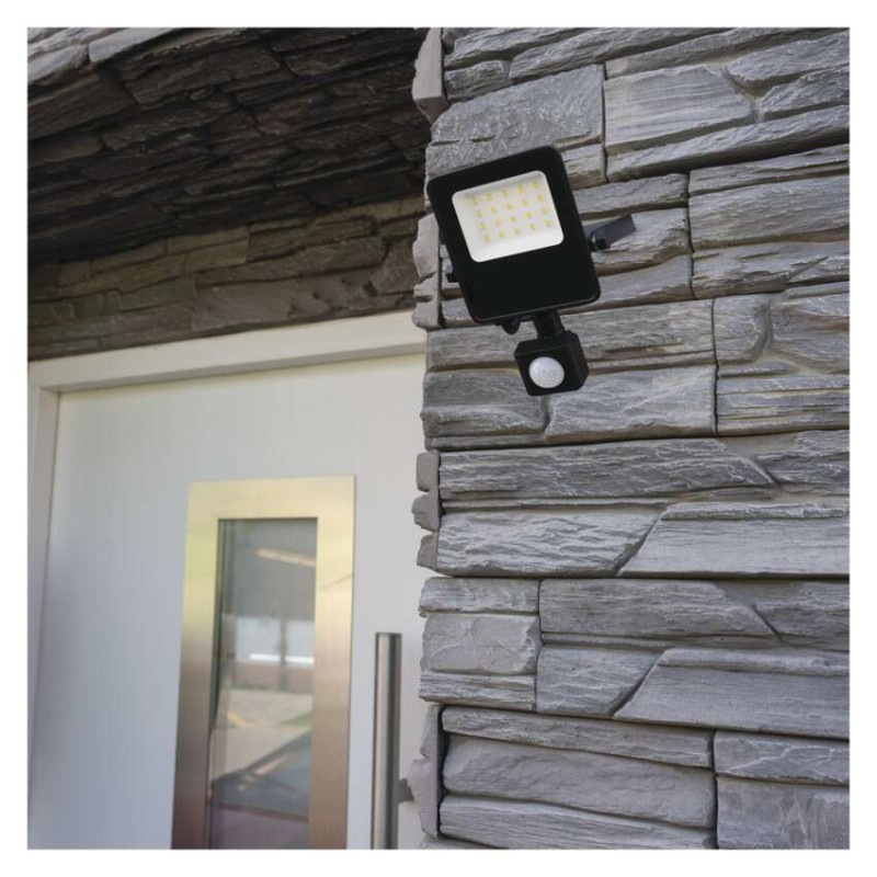 LED reflektor VISIO s pohybovým čidlom, 30 W, neutrálna biela, čierný 12