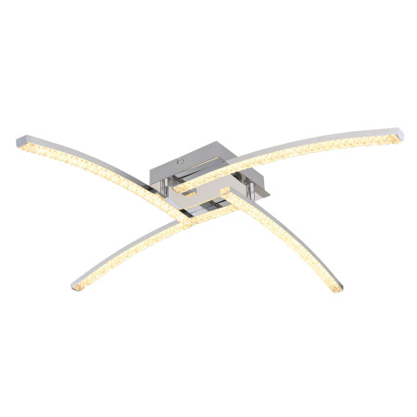 Stropné svietidlo, kov chróm, plast, akrylové krištále priehľadné, nastaviteľné, zmena farby svetla 8