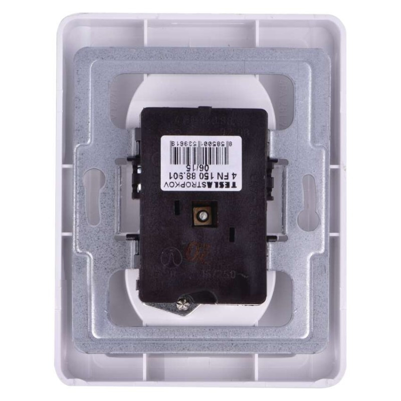 Zásuvka dvojitá PRAKTIK 4FN15088.901, biela 1