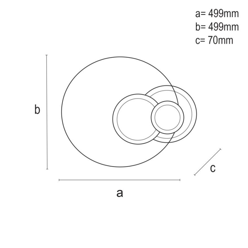 LED stropná lampa + diaľkový ovládač 80W - J1315/W 10