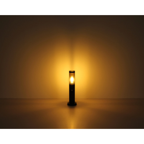 Vonkajšie svietidlo z nehrdzavejúcej ocele antracitovej farby, plast dymovej farby, IP44, ø: 127 mm, 4