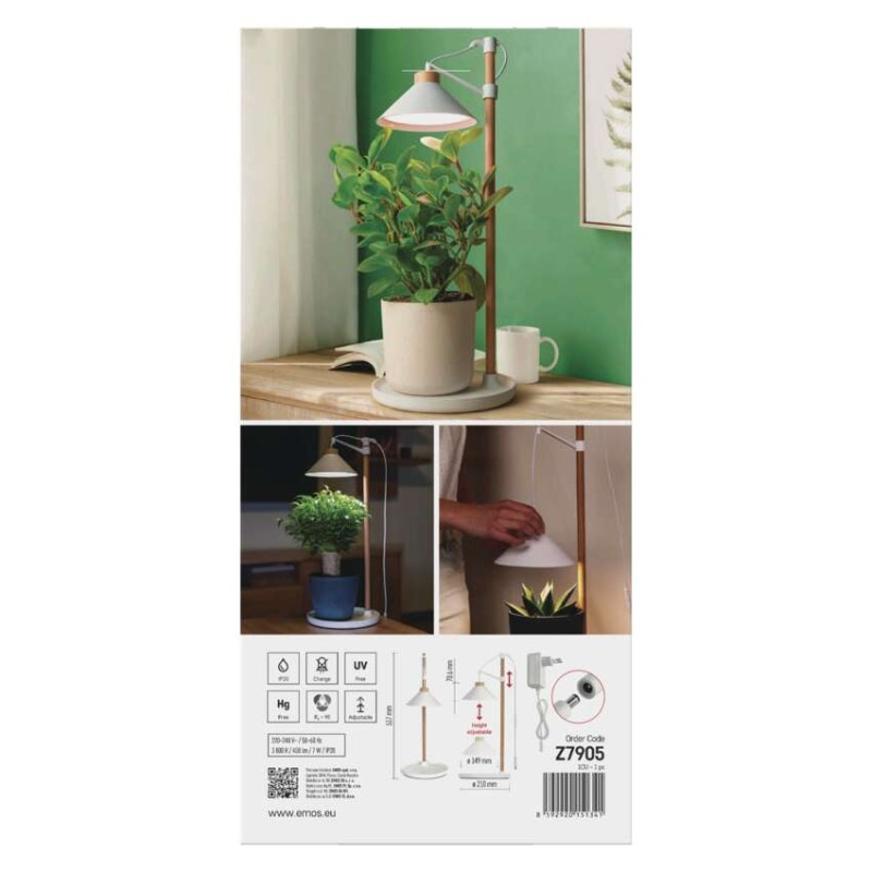 LED GROW pestovateľská lampa 7 W, časovač, biela 14