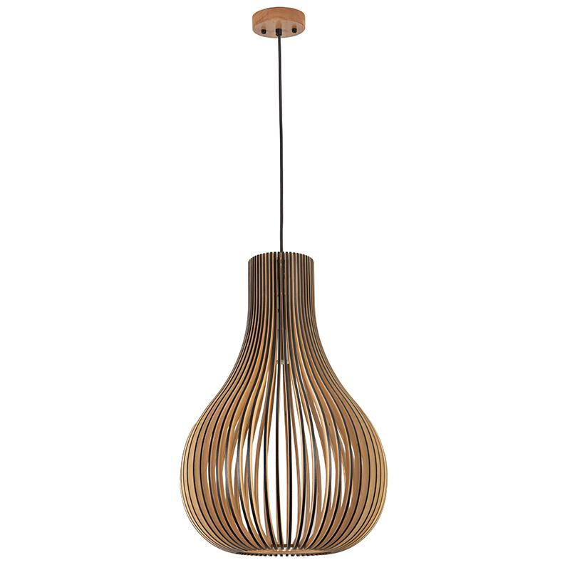 Závesný luster z masívneho dreva E27 / 380 - WRE092 3