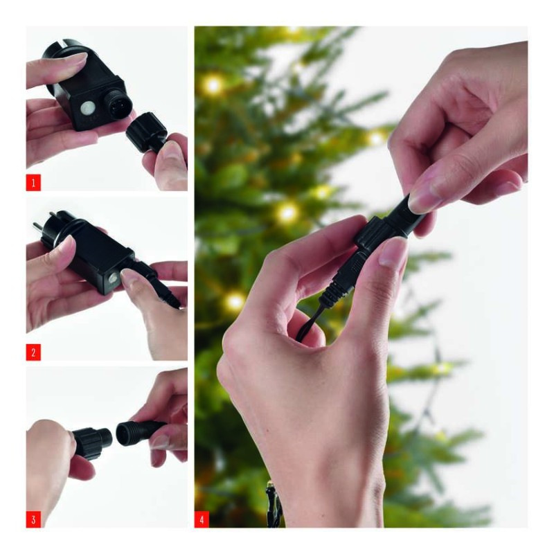 Základná sada pre spojovacie reťaze Standard, 10 m, vonkajšia, multicolor, časovač 14