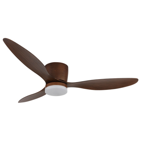 Stropný ventilátor, kov/plast imitácia dreva, stmievateľný, viac rýchlostí pomocou nástenného vypína 2