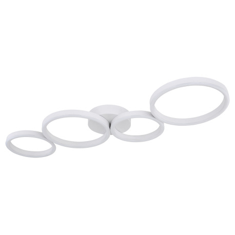 Stropné svietidlo, kov biely matný, plast opál biely, DxŠxV:885x330x65, vrátane 1xLED 35W 230V, 3000 2