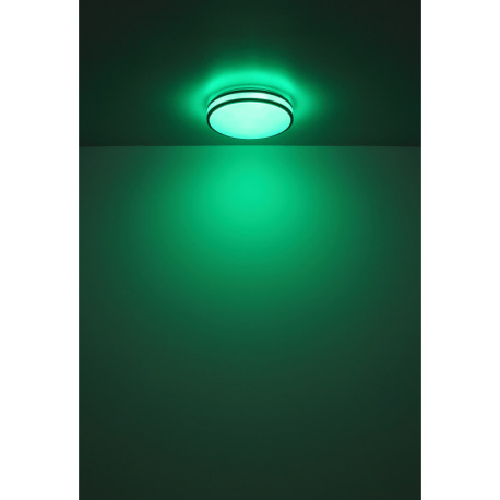 Stropné svietidlo, kov biely, plast vo farbe kávy, plast biely, stmievateľné, fixácia farieb, zmena 12