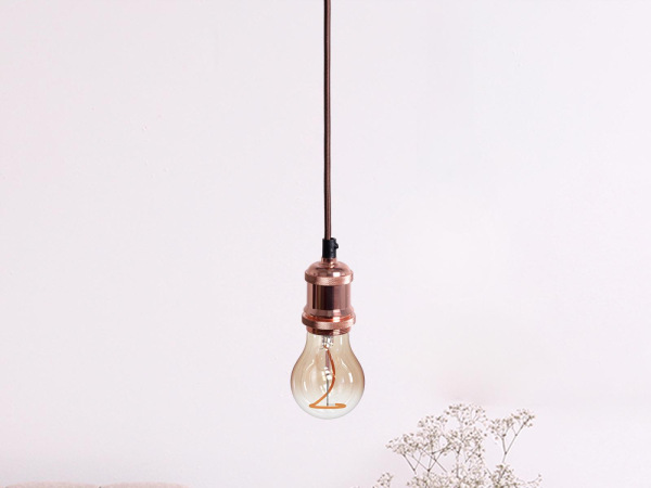 Objímka E27 / 1m / medená - BH632H