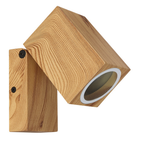 Vonkajšie svetlo hliník imitácia dreva, sklo číre, nastaviteľné, smer svetla: nadol, IP44, ŠxV: 65x1 9