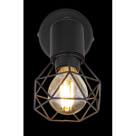 Stropné svietidlo, kov čierny, ŠxV:80x135, H: 90, bez žiarovky 1xE14, max. 40W 230V 5