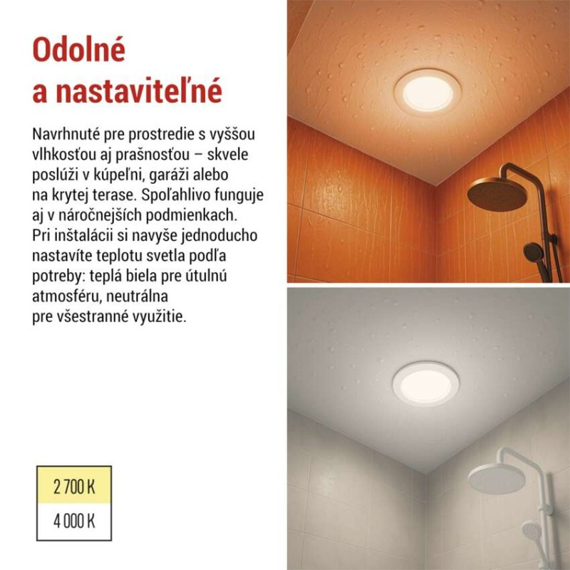 LED bodové svietidlo LORI 4,5W 345LM IP65 CCT bielá 5
