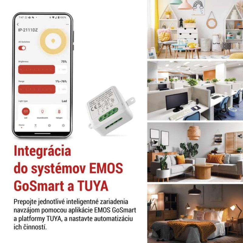 GoSmart modul stmievania IP-2111DZ, ZigBee, 1-kanálový 3
