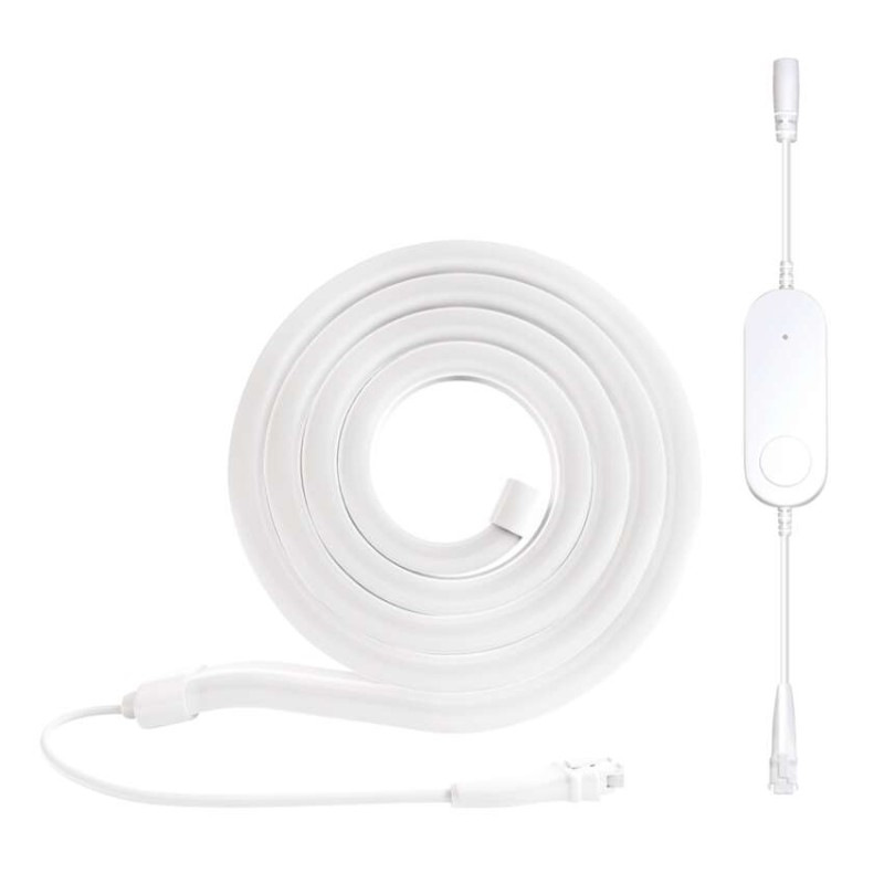 GoSmart Flexibilný LED pásik NEON biely, 3 m, 23 W, RGBIC stmievateľný, WiFi 6