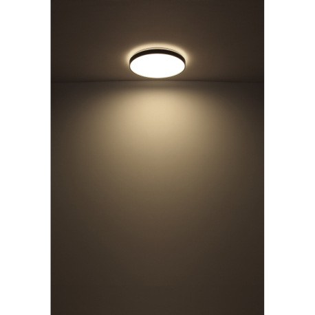 Stropné svietidlo, kov biely matný, plast sivý tmavý/biely, ø: 480mm, V: 55mm, LED 24W 230V, zdroj 3 4