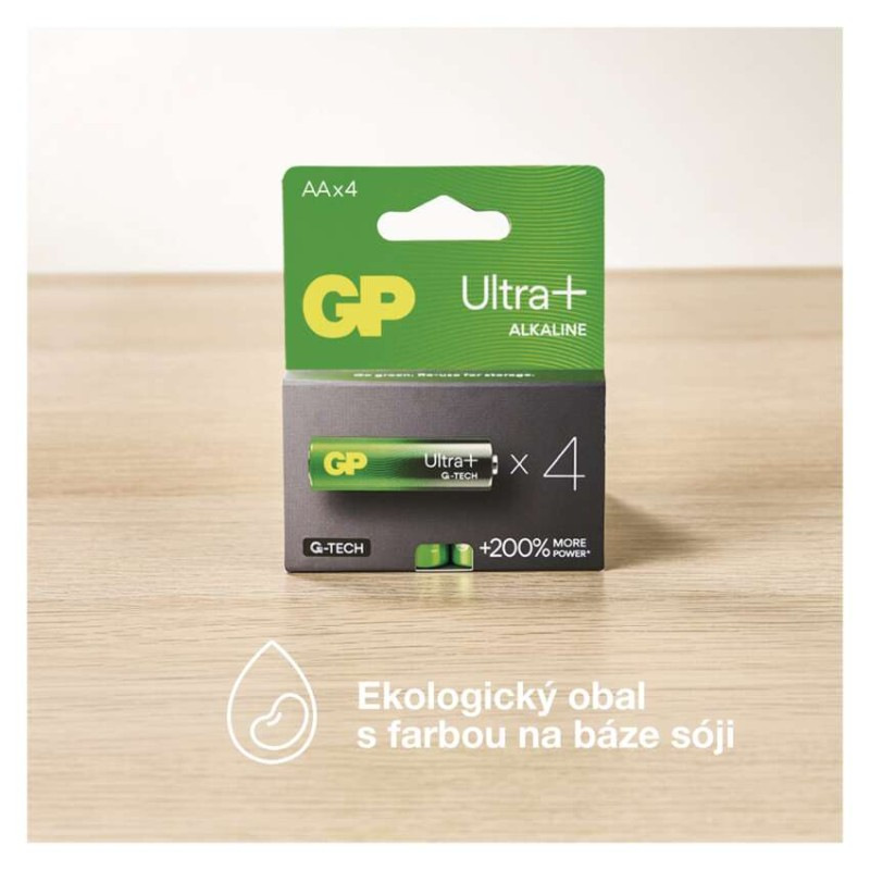 Alkalická batéria GP Ultra Plus LR03 (AAA) 4 ks 4