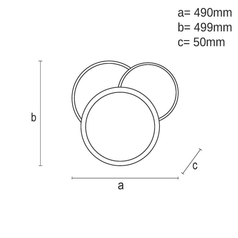 LED stropné svietidlo s diaľkovým ovládačom 80W - TA1308/WB 5