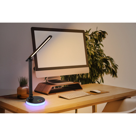 Stolové svietidlo, plast čierny a biely, dotykové zapínanie/vypínanie, plynulá regulácia dotykového 18