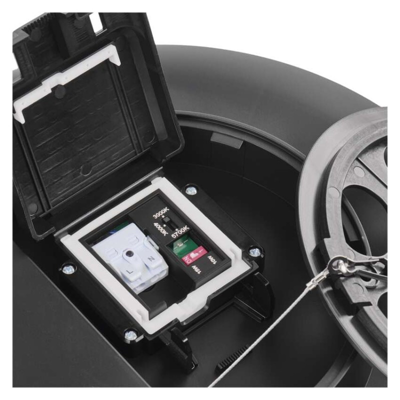 LED prisadené svietidlo DIONI kruhové, čierné,15W, CCT 11