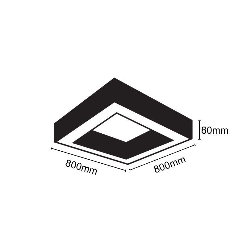 LED stropná lampa 55W / 4000K - LCL7522 7