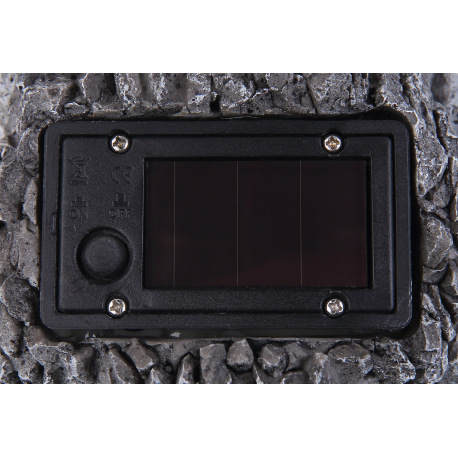 Solárne svietidlo, plast sivý, sova, IP44, akumulátor AA 200mAh 1,2V, DxŠxV:135x115x195, vrátane 2xL 5