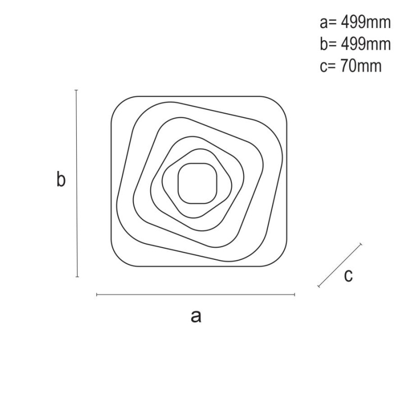 LED stropná lampa + diaľkový ovládač 150W - J1317/W 2