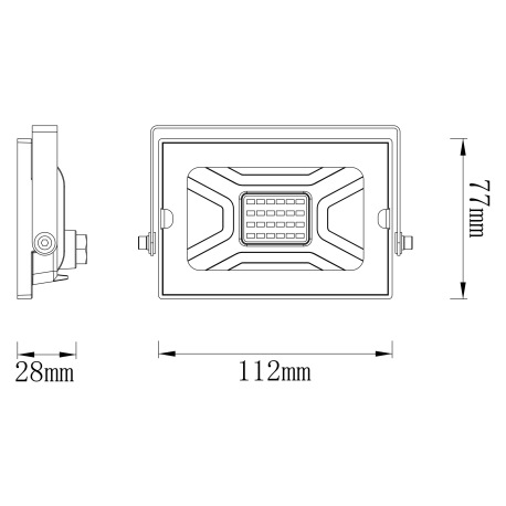 Vonkajšie svietidlo, hliník, priehľadné sklo, nastaviteľné, IP65, ŠxV: 110x80, H: 60, vrátane 1xLED 8