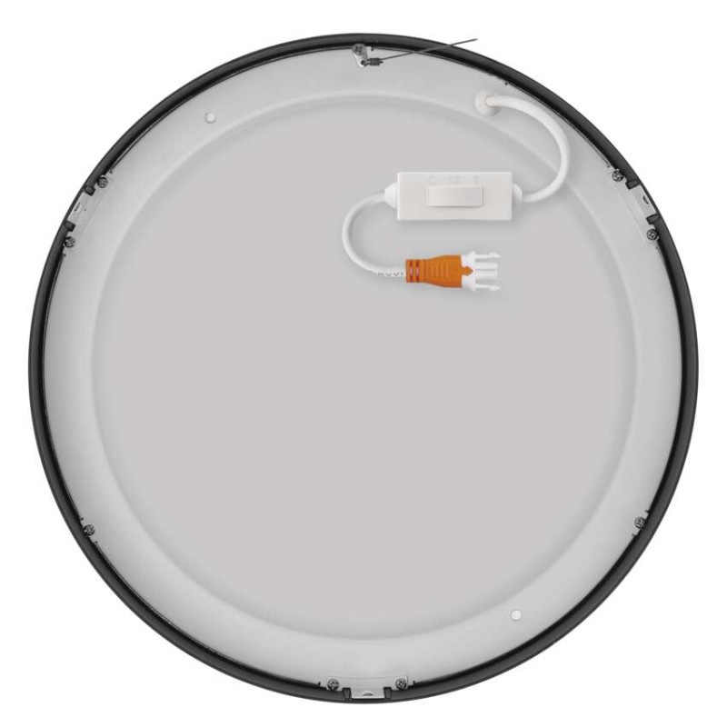 LED prisadené svietidlo, kruhové, čierne, 28,5W, CCT 12